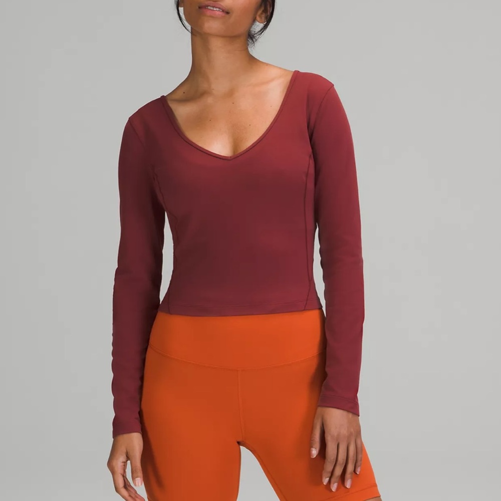 NWT Lululemon Align Long Sleeve Mulled Wine - Size 8